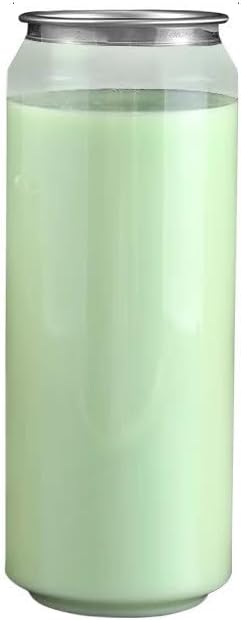 16.9OZ(500ml) Disposable Juice Bottles 100 Pack - Plastic Sealable Can Cups with Lids for Boba, Smoothie, Drinking, Clear Beverage Container with Easy Open Lids