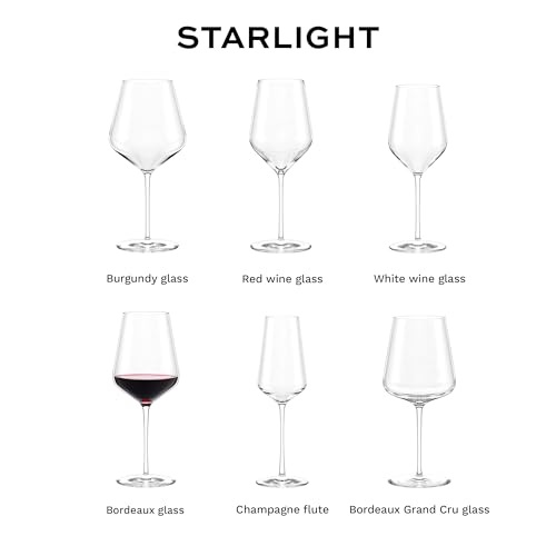 Bordeaux Red Wine Glasses Set of 6 (6 Count)