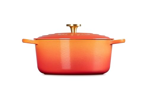 Enameled Cast Iron Round Dutch Oven