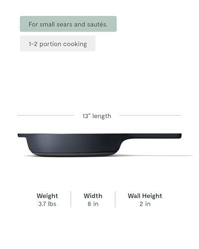 8" Cast Iron Skillet Pan