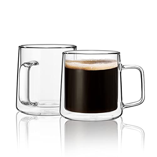 10oz Glass Coffee Mugs (10oz(2 pack))