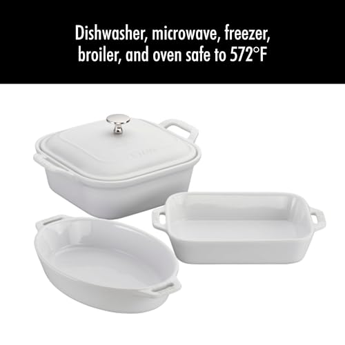 Ceramic 4 pc Baking Pans Set (4 Count)