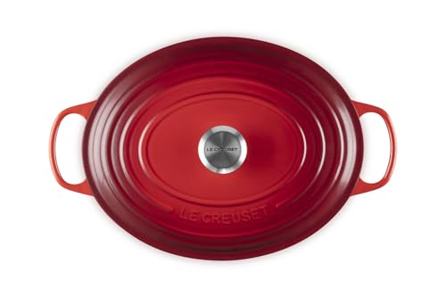 Enameled Cast Iron Oval Dutch Oven