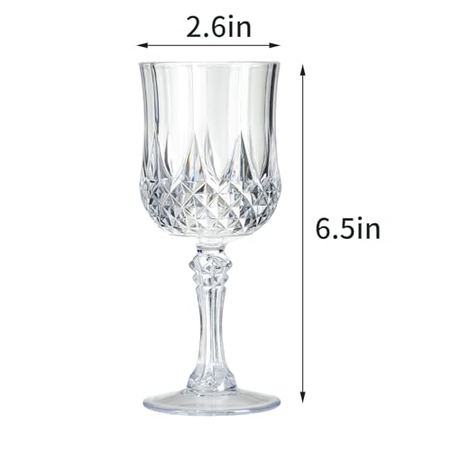 7OZ Plastic Wine Glasses (24 Count)