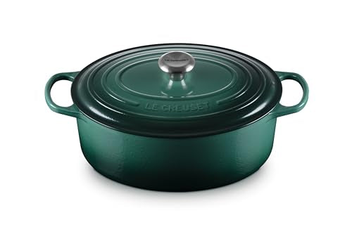 Enameled Cast Iron Oval Dutch Oven