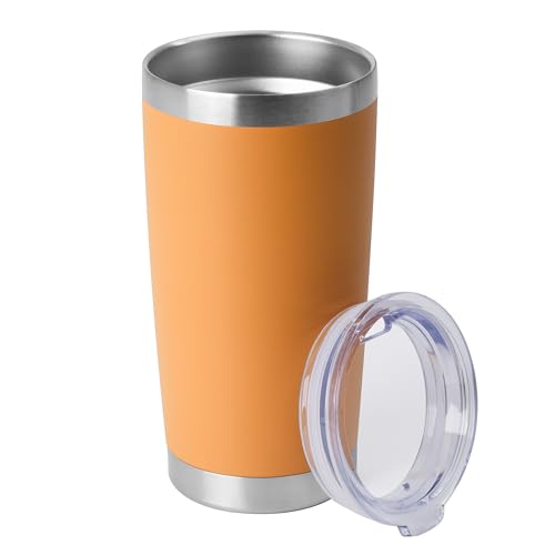20oz Stainless Steel Tumblers Bulk (Orange-A / 1 Count (Pack of 1))