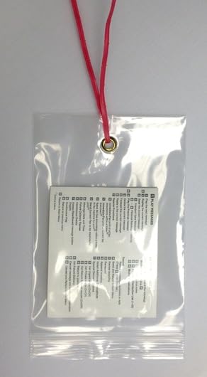 GPI 10" x 13" Reclosable Zip Bags with Bottom Hang (100 Count)