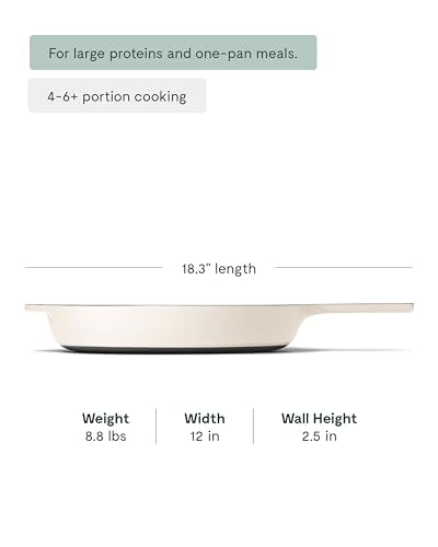 12" Cast Iron Skillet Pan