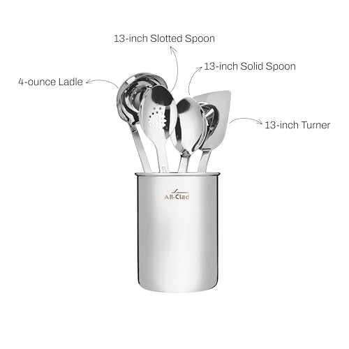 5 Piece Stainless Steel Kitchen Utensil Set (6 Count)
