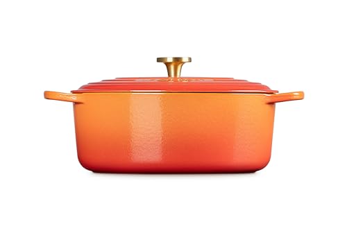 Enameled Cast Iron Oval Dutch Oven