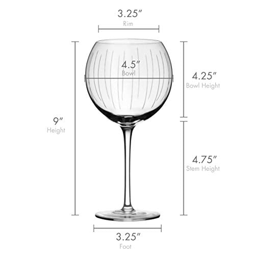 Cheers Balloon Goblet Wine Glass (4 Count)