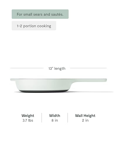 8" Cast Iron Skillet Pan