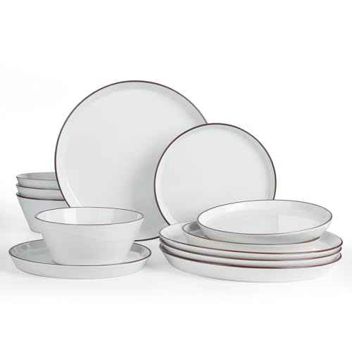 Saturn Stoneware Dinnerware Sets for 4 (12 Count)