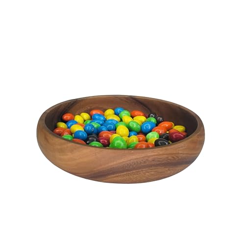 Woodard & Charles Acacia Wood Multipurpose Serving Bowl (8" x 1.5" Set of 1)