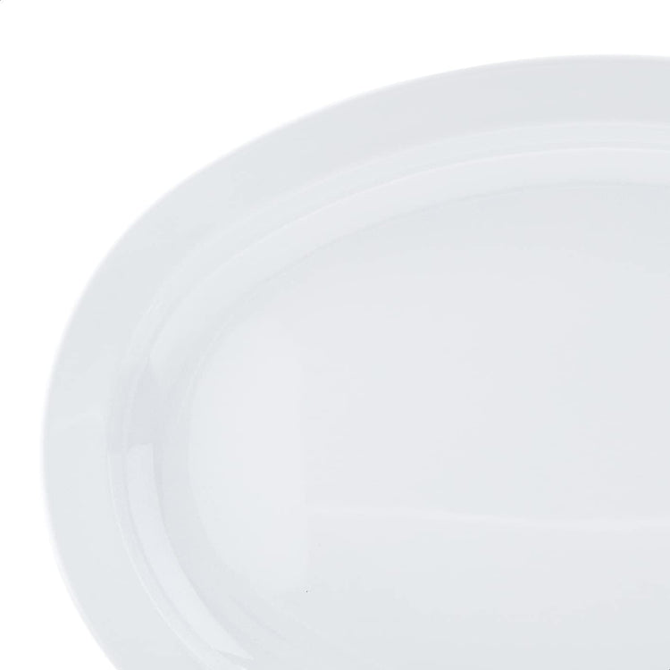 Melamine Oval Serving Platter for Restaurants and Home (6 Count)