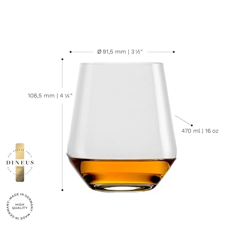 Quatrophil Whisky Glasses D.O.F. Set of 6 (6 Count)