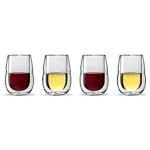 Moderna Artisan Series Double Wall Insulated 10 oz Wine Glasses