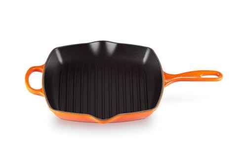 Enameled Cast Iron Square Skillet Grill