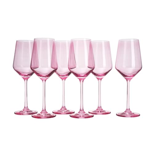 Pink Wine Glasses Stemware Collection (6 Count)