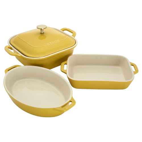 Ceramic 4 pc Baking Pans Set