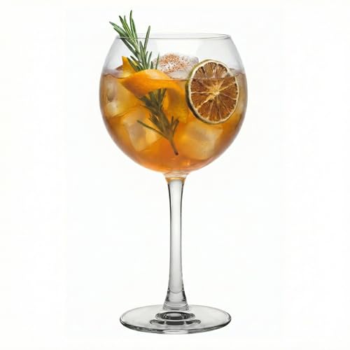 Voglia Nude 20 Ounce Gin Balloon Glasses Set Of 12 Crystal Red Wine Glasses (12 Count)