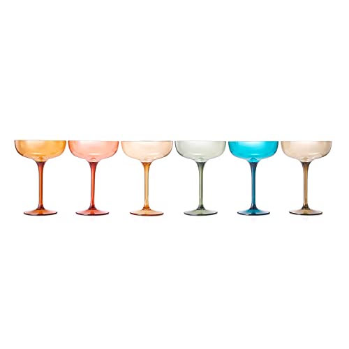 Plastic Acrylic Shatterproof Martini (6 Count)