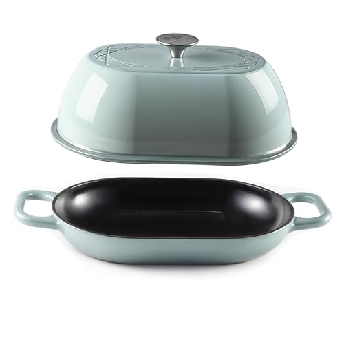 Enameled Cast Iron Dutch Oven for Professional Sourdough Bread Baking