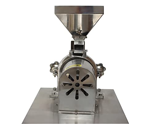 Commercial Grain Grinder Mill Electric Universal Pulverizer Grinding Machine Grain Mill Food Grinding Machine with 0.118" Crushing Fineness for Dry Grain Rice Coffee Bean