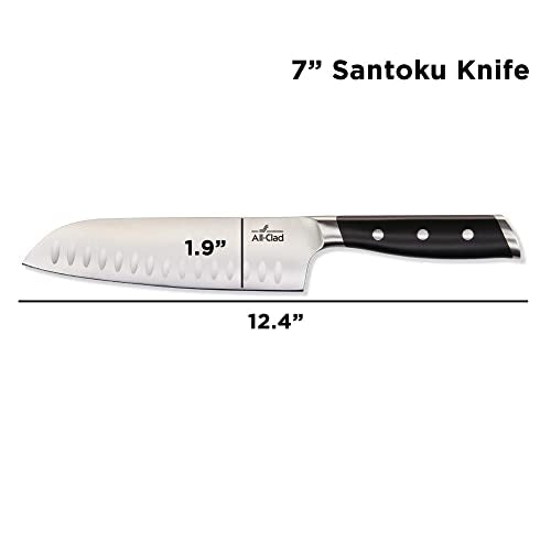 Forged German Stainless Steel Santoku Knife 7 Inch
