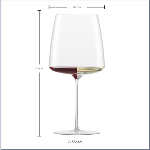 Simplify Burgundy Red Wine Glass