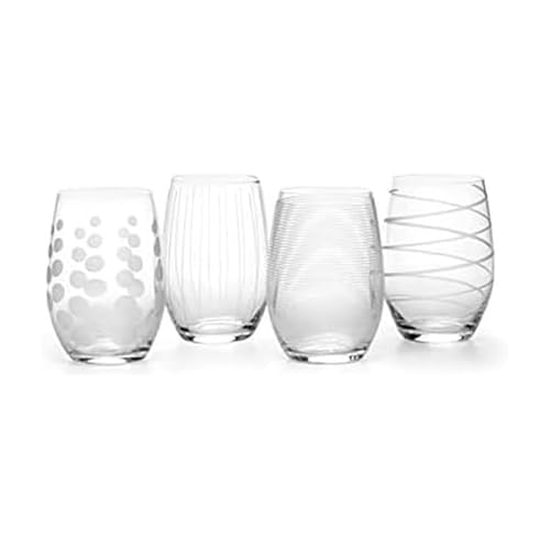 Cheers Stemless Wine Glasses (4 Count)