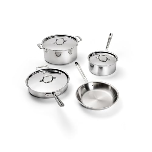 D3® Stainless Steel 7 Piece Cookware Set