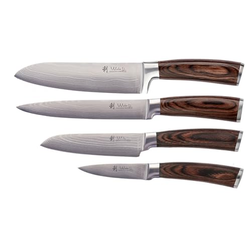 EDIB Acacia Knife Block Set (4 Count)