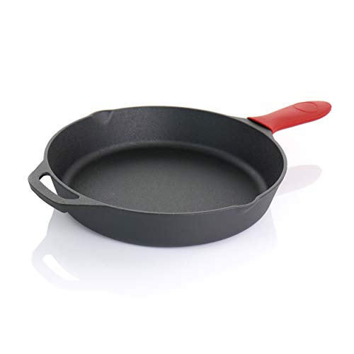 Pre Seasoned 9 Piece Cast Iron Skillet Set (6 Inch, 8 Inch, 10 Inch / 9 Piece Set)