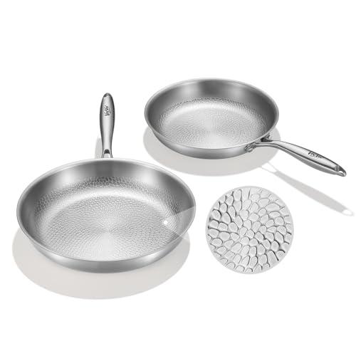 Titanium pans for cooking
