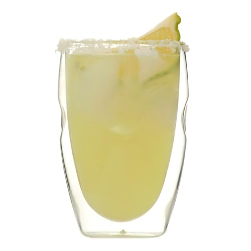 Moderna Artisan Series Double Wall 12 oz Beverage Glasses (12 Ounces)
