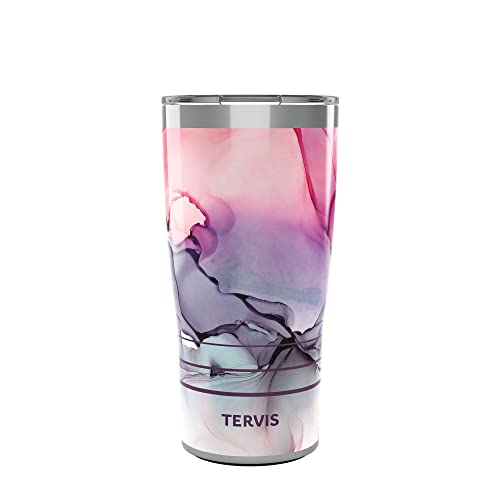 20oz Stainless Steel Tumbler (Inkreel - Fluid Pink / 20oz Traveler with Slider Lid)