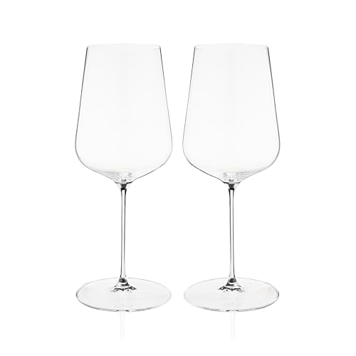 Definition Crystal Universal Wine Glasses for Red and White Wines (2 Count)