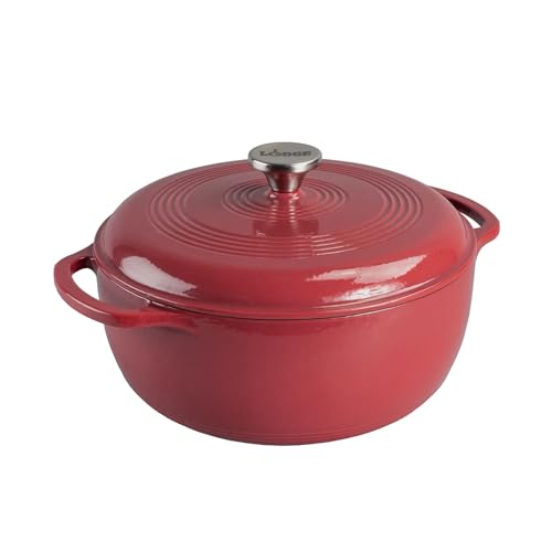 Essential Enamel Cast Iron Dutch Oven (Cranberry)