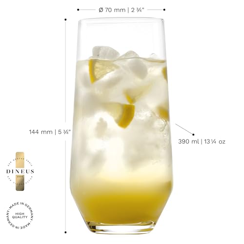Longdrink Glasses Quatrophil Set of 6 (13.25 Count)