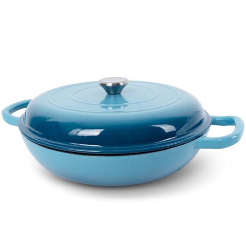 Enameled Cast Iron Dutch Oven (Gradient Blue / 3.8 QT)