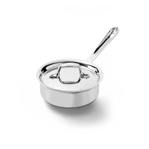 D3 Stainless Steel 1 Qt Saucepan with Lid