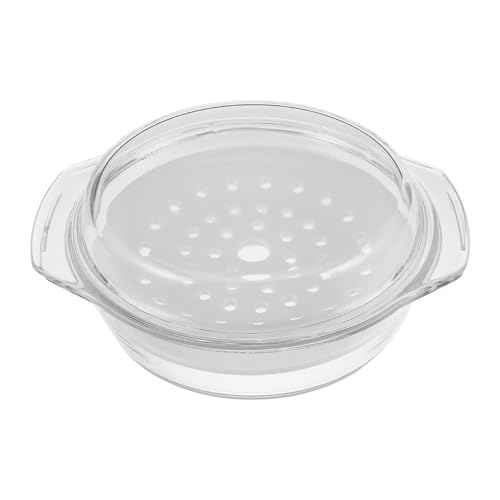 Microwave Steamer with Lid And Ceramic Steaming Tray