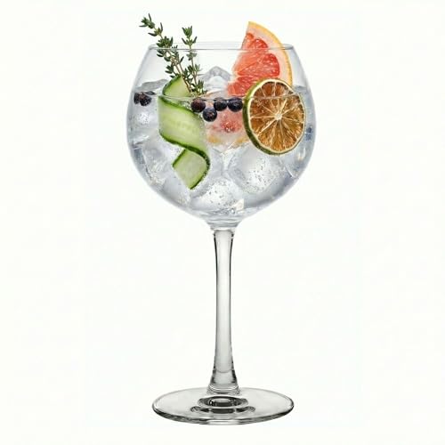 Voglia Nude 20 Ounce Gin Balloon Glasses Set Of 12 Crystal Red Wine Glasses (12 Count)