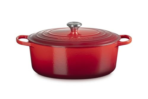 Enameled Cast Iron Oval Dutch Oven