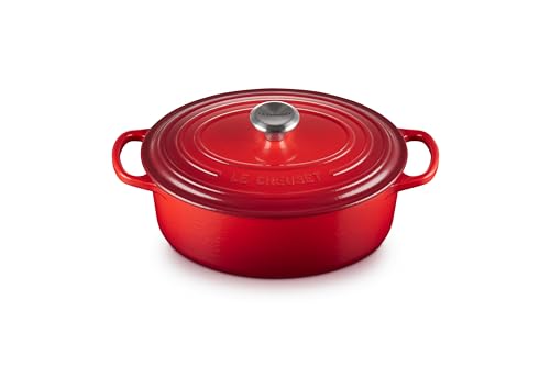 Enameled Cast Iron Oval Dutch Oven