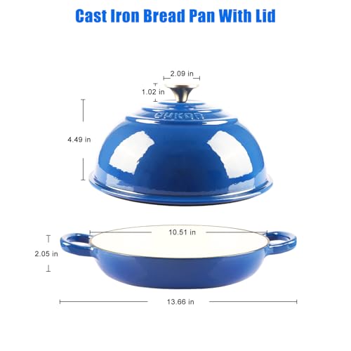 CUKOR 7QT Dutch Oven Pot With Lid (6QT / Blue)