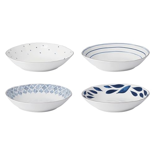 897387 Blue Bay 12 (12-Piece Dinnerware Set (Bowls), Ikat)