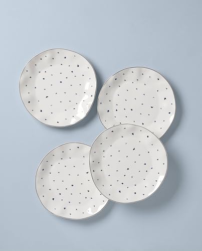 895696 Blue Bay Dots 4 (Dinner Plates, Dots, Set of 4)