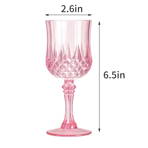 7OZ Plastic Wine Glasses (24 Count)
